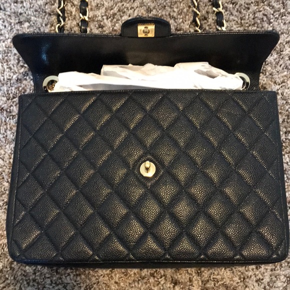 Chanel caviar flap bag additional pics - Picture 4 of 9
